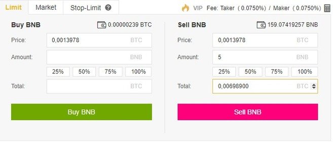 BINANCE What Is a Limit Order?