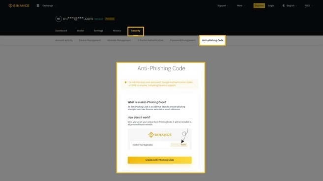 Cara mengatur Kode Anti-Phishing pertama Anda