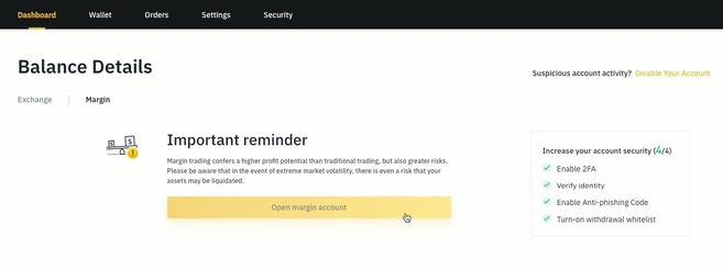 Panduan Perdagangan Margin di Binance