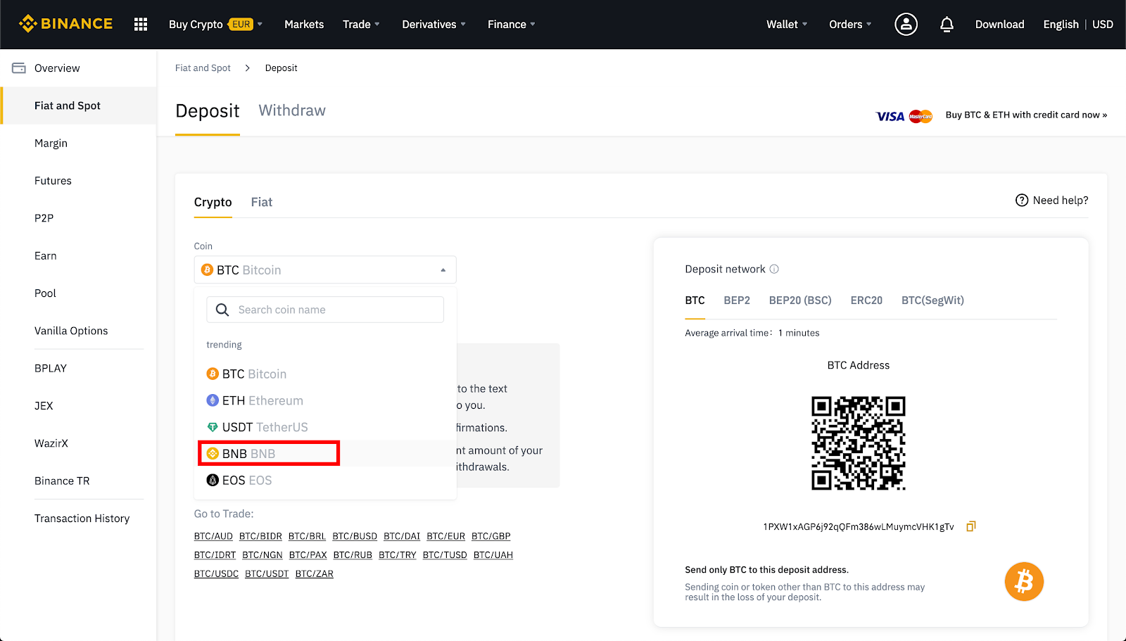 deposit binance desktop app