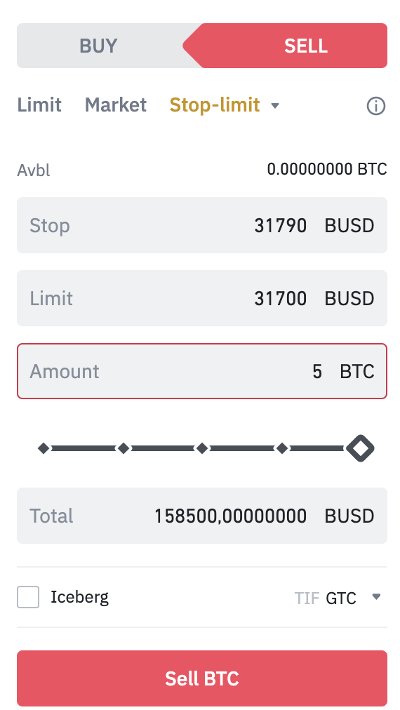 przykład binance zlecenia stop limit