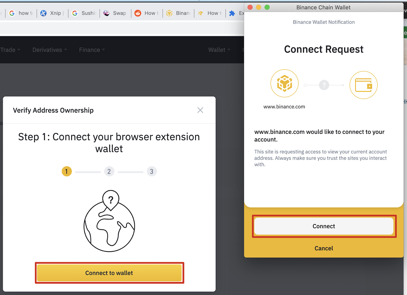 binance wallet login