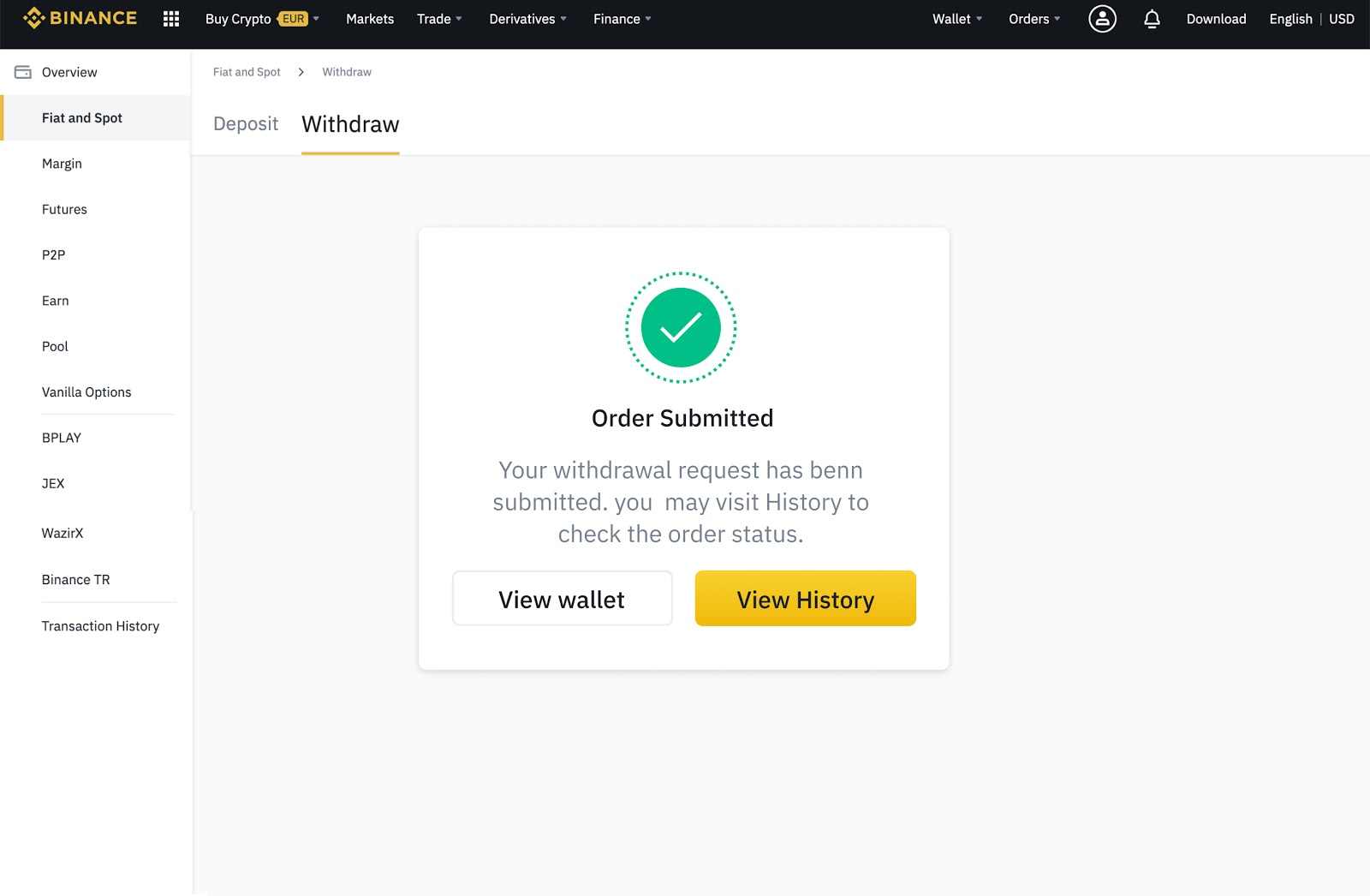 binance btc usd withdrawal