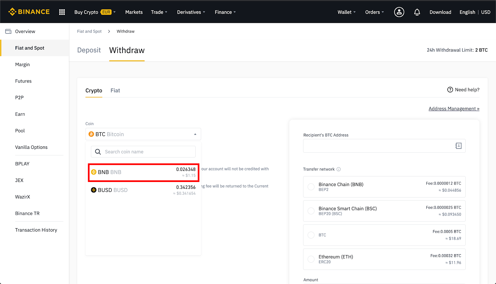 how to withdraw from binance desktop app