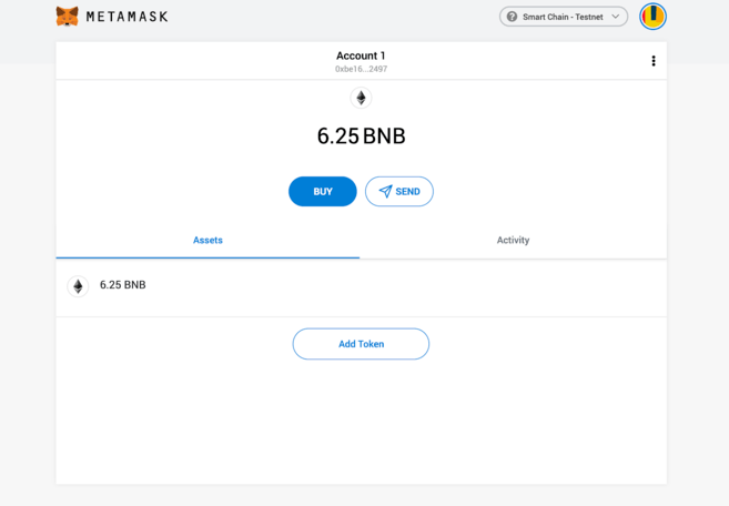 testnet binance metamask