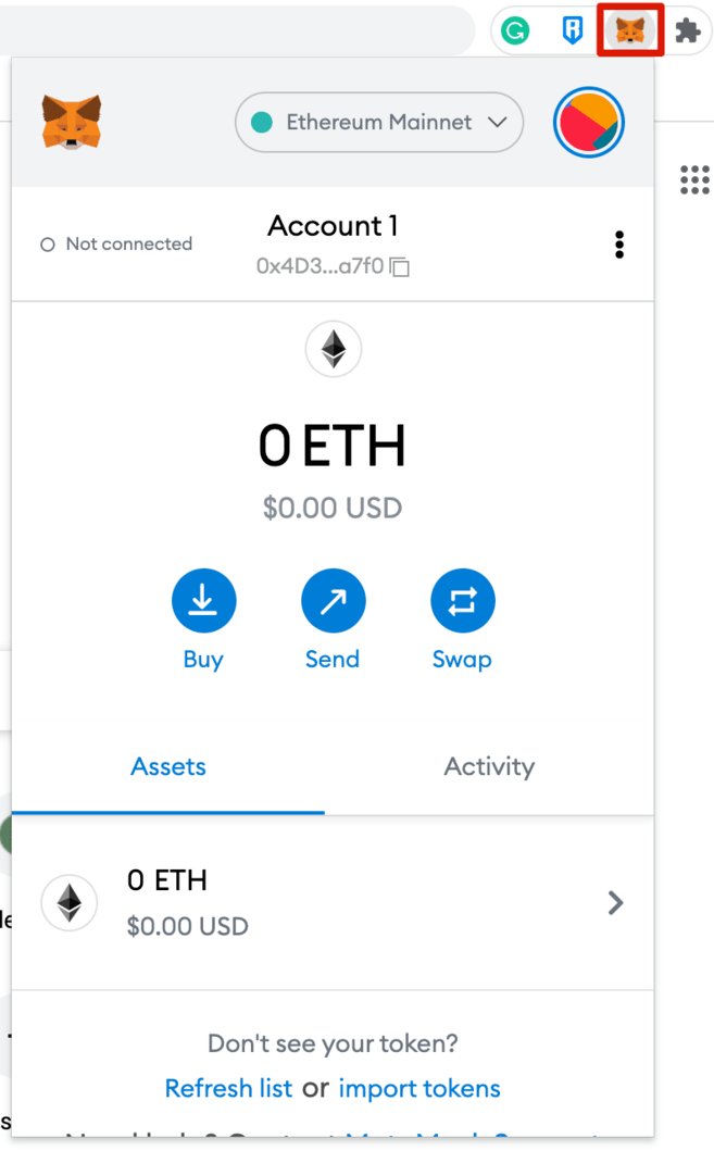 drizzle metamask